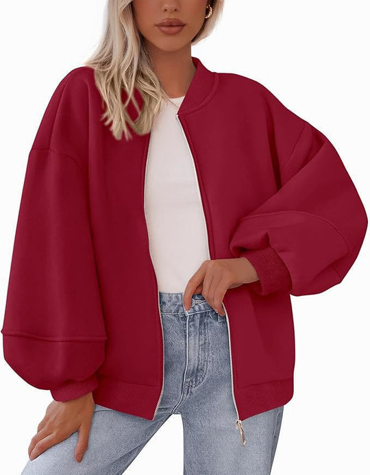 Damen Oversized Sweaterjacke