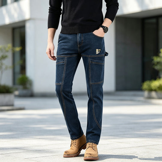 Herren Bequeme und stylische Workwear Denim Hose Shop Nory