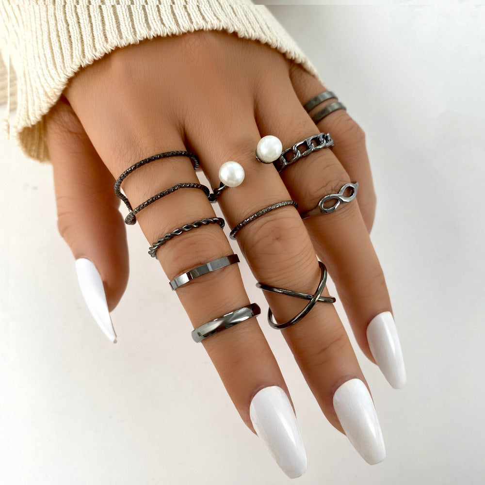 Damen Ring-Set mit kreativen und modernen Designs Shop Nory