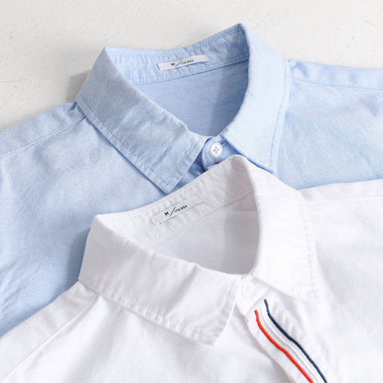 Herren Leichtes Relaxed-Oxfordhemd mit Kentkragen und Kontrast-Innenleiste Shop Nory