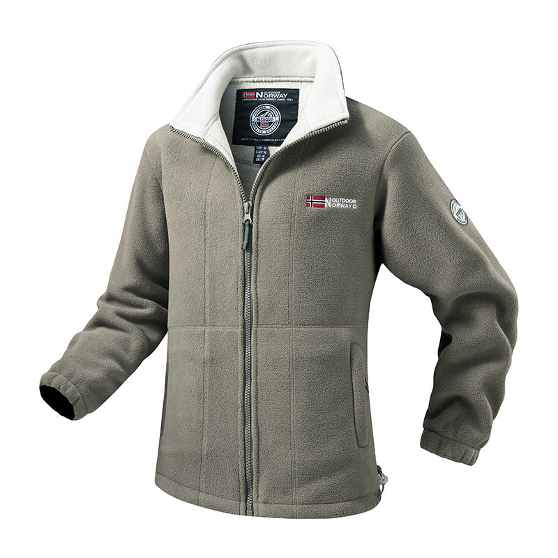 Damen Fleecejacke mit Stehkragen, windabweisender Struktur & verstellbarem Kordelzugsaum Shop Nory