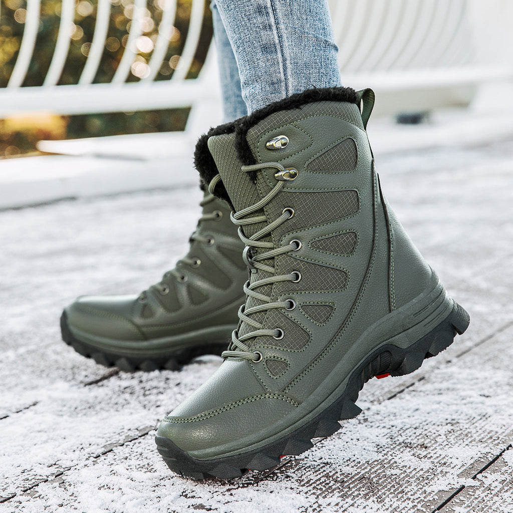 Damen Wasserdichte Winterstiefel mit isolierendem Futter und rutschfester Sohle Shopnory