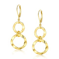 Damen Ohrhänger mit doppeltem Ringdesign und elegantem Glitzereffekt Shop Nory