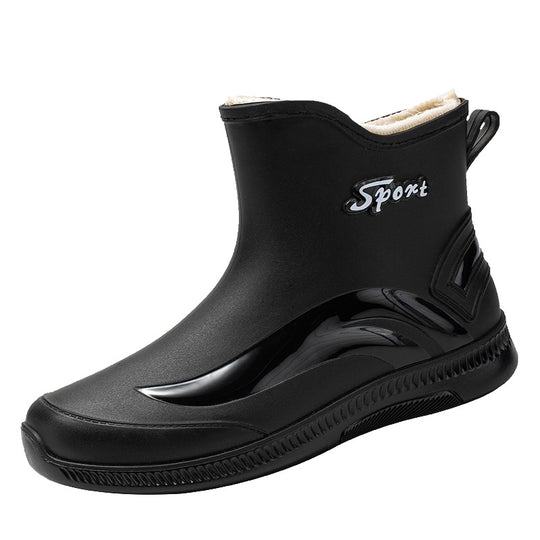 Herren Wasserdichte Kurzschaft Gummi-AnklShop Noryoots mit rutschfester Profilsohle und Pull-Tab Shop Nory