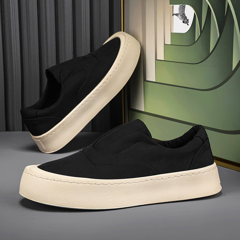 Damen Plateauslipper-Sneaker mit elastischer Schlupfpassform und dicker Gummi-Plateausohle Shopy Nory