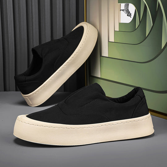 Damen Plateauslipper-Sneaker mit elastischer Schlupfpassform und dicker Gummi-Plateausohle Shopy Nory