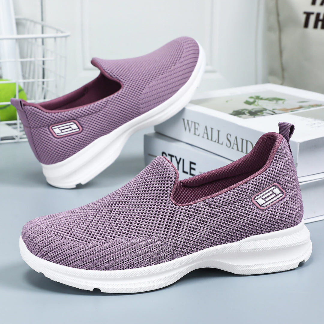 Damen nan nahtloser Strick-Slip-On Walking-Sneaker mit ergonomischer Memory-Fußbett-Einlage Shop Nory