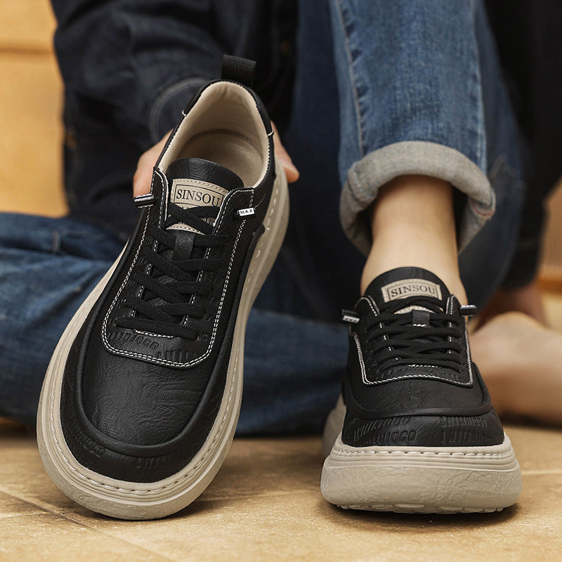 Damen Komfortable Sneakers aus hochwertigem Leder mit dämpfender Laufsohle Shopnory