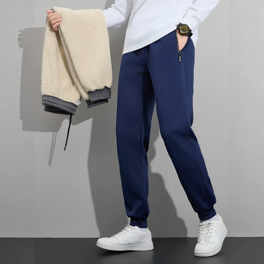 Herren Tapered Performance-Jogginghose mit elastischem Bund, Reißverschlusstaschen & gerippten Beinbündchen Shop Nory