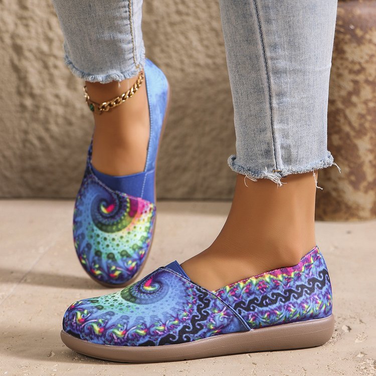 Damen farbenfrohe und bequeme Freizeitschlüpfschuhe Shopnory