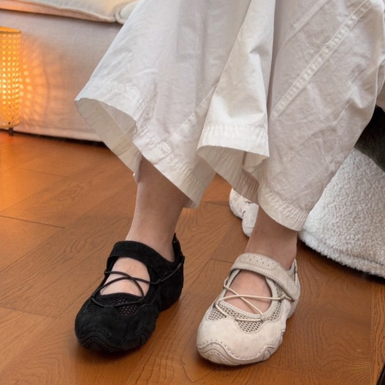 Damen Komfortable Freizeitschuhe mit atmungsaktivem Obermaterial und verspieltem Design Shopnory