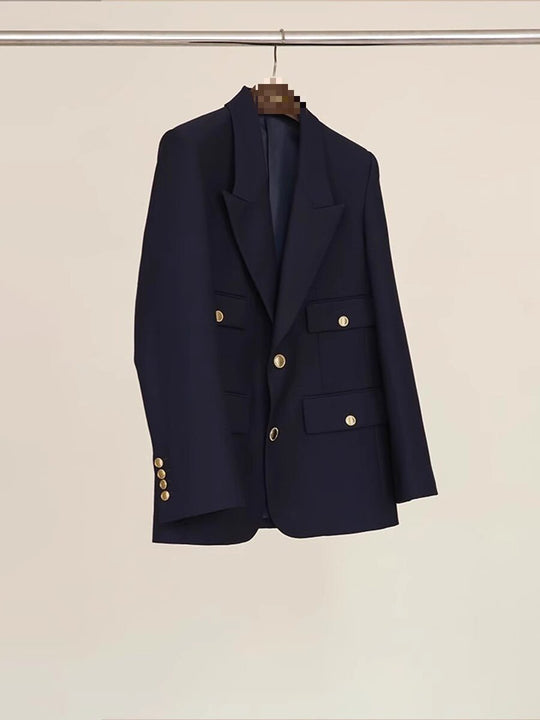 Damen Eleganter Doppelreiher Blazer Shop Nory