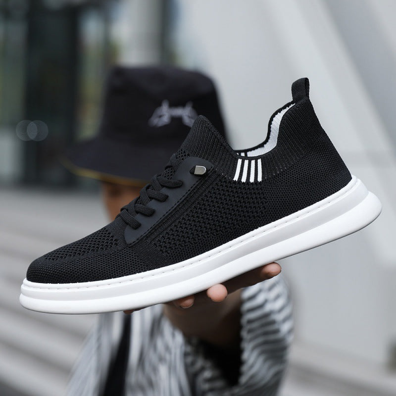 Herren Sneakers mit atmungsaktiver Strickoberfläche und rutschfester Sohle