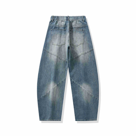 Damen Hochtaillierte Relaxed-Fit Jeanshose mit dekorativen Teilungsnähten und großzügigen Eingrifftaschen Shop Nory