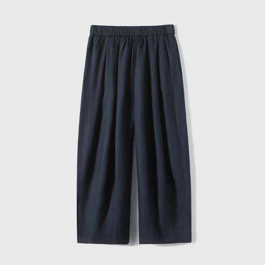 Damen Lässige, weit geschnittene Leinenhose Shop Nory