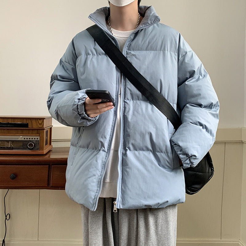 Unisex Oversize Steppjacke mit hohem Stehkragen und Thermofutter Shop Nory
