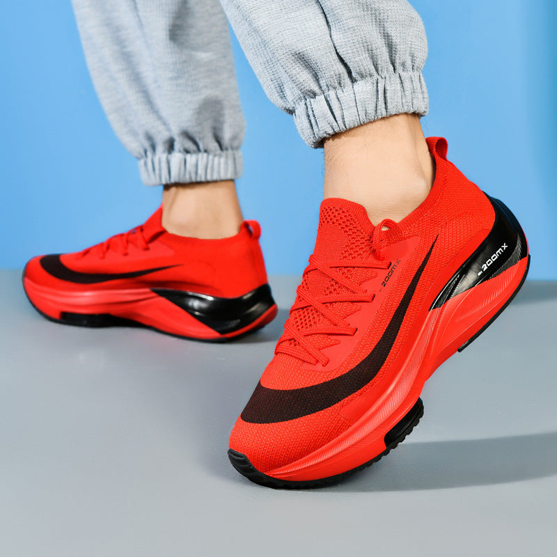 Unisex Performance-Laufschuh mit sockenähnlichem Strickschaft, sichtbarer Luftdämpfung und reaktionsfreudiger Zwischensohle Shopy Nory