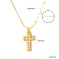 Damen Halskette mit funkelndem Kreuz-Anhänger Shop Nory