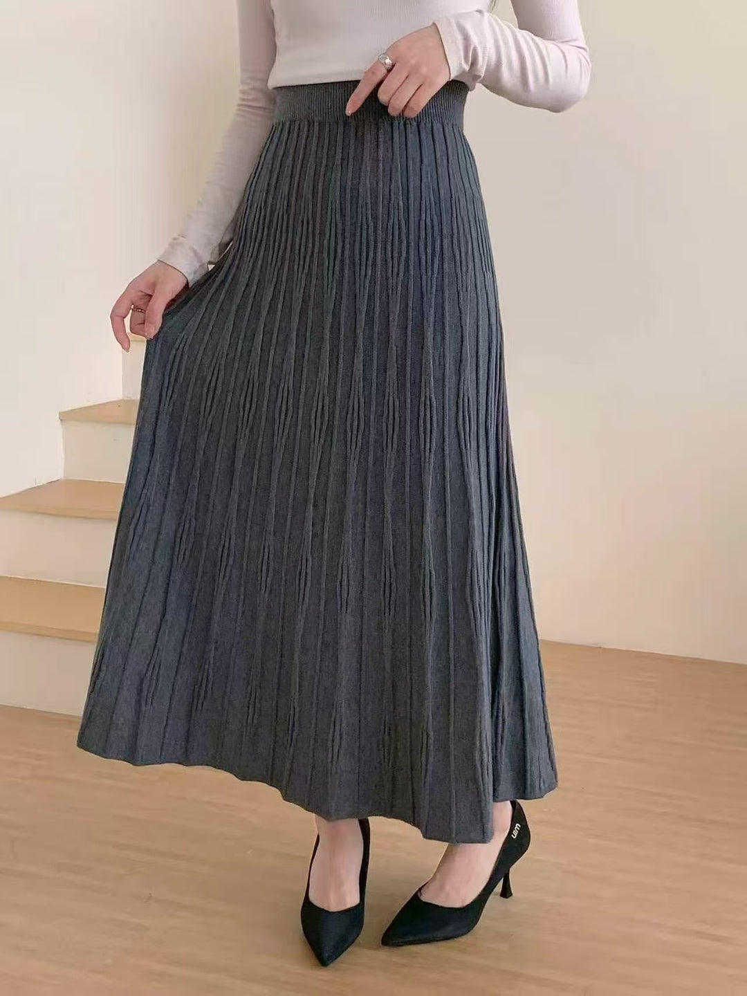 Damen Maxirock mit Plissee Shop Nory