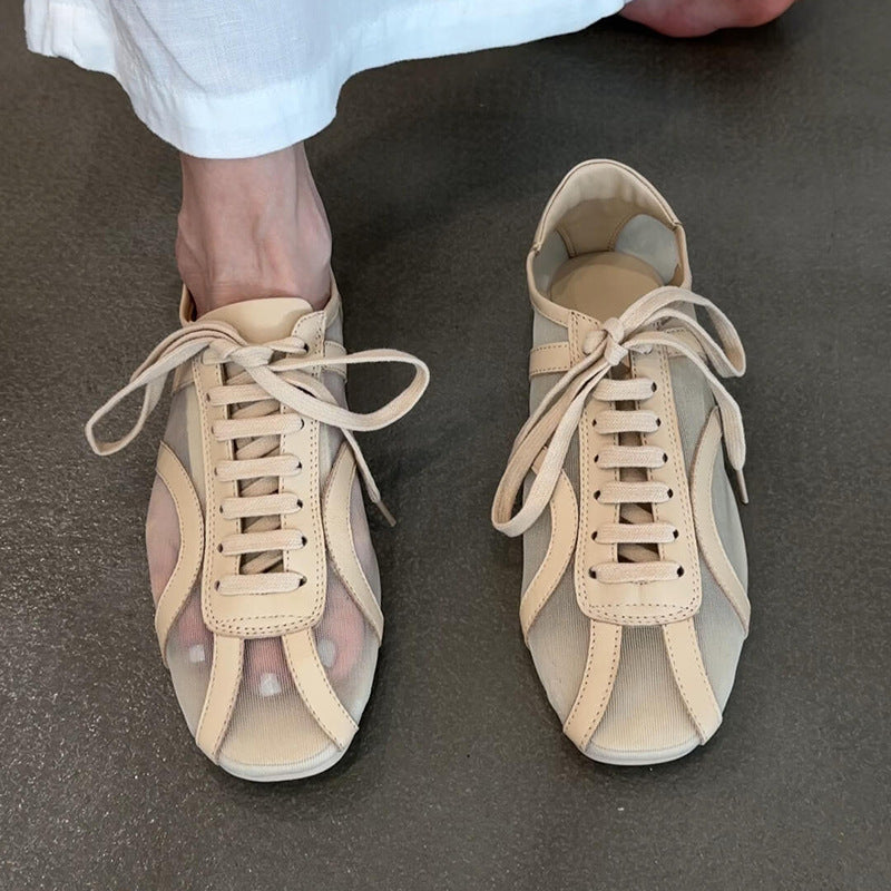 Damen modische Sneakers mit atmungsaktiver Mesh-Oberfläche und komfortabler Sohle Shopnory