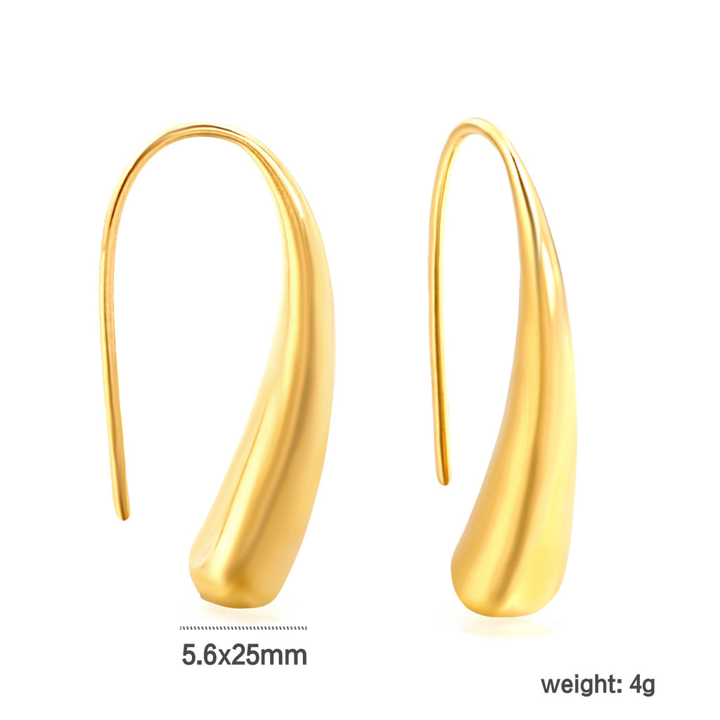 Damen creolenförmige Ohrstecker mit elegantem Perlendesign Shop Nory