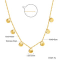 Damen Halskette mit Muschel-Anhängern aus hochwertigem Edelstahl Shop Nory