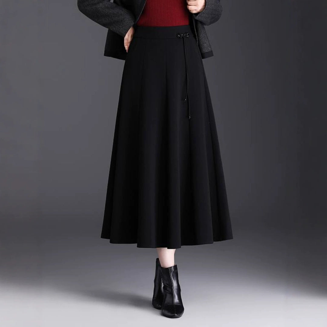 Damen Eleganter Maxirock mit hochfließendem Schnitt Shop Nory