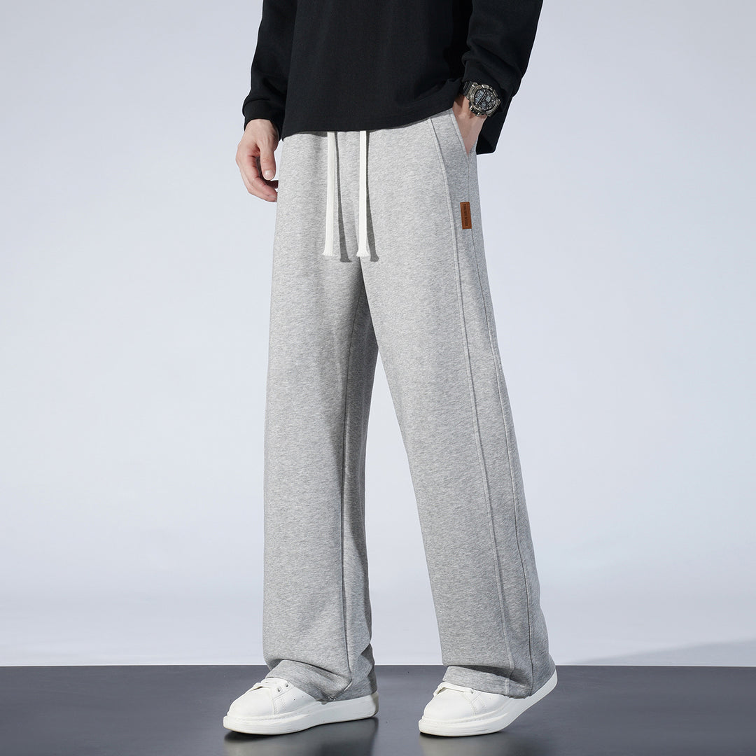 Damen Weite Lounge-Sweathose mit Tunnelzug und geradem Bein Shop Nory