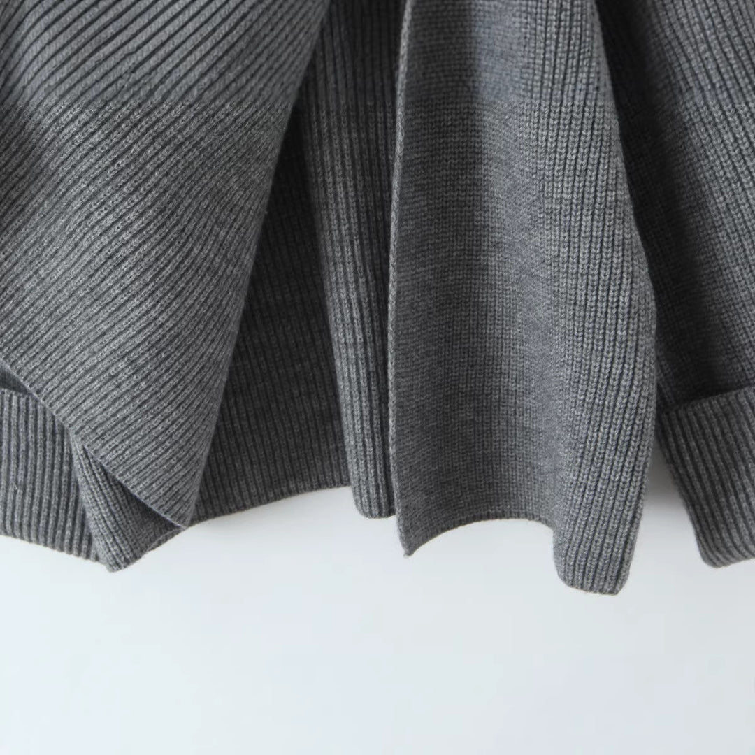 Damen Oversized Rollkragen‑Strickpullover mit Rippstruktur Shop Nory