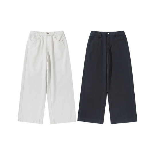 Damen High‑Waist Culotte‑Hose aus Baumwoll‑Twill mit durchgehender Mittelnaht Shop Nory