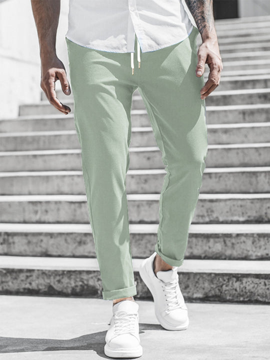 Herren Freizeithose mit Kordelzug und Seitentaschen