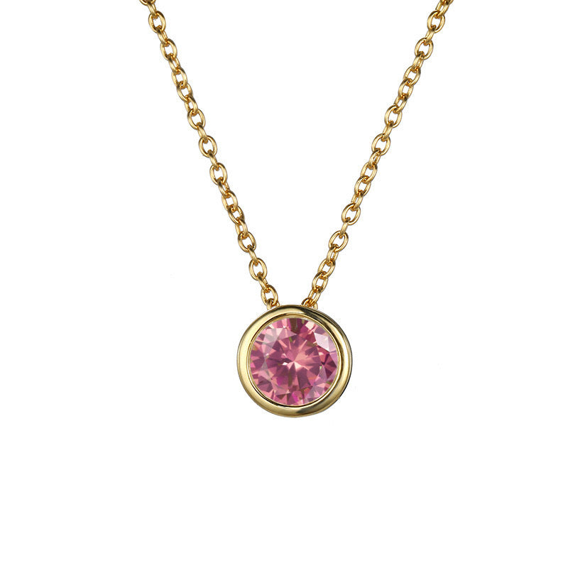 Damen Halskette mit funkelndem Zirkonia-Anhänger in elegantem Design Shop Nory