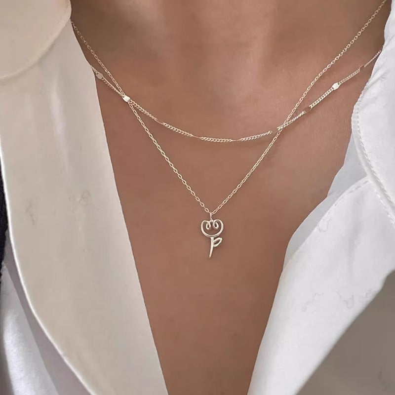 Damen Halskette mit kreativem Pflanzenmotiv Shop Nory