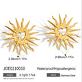 Damen Ohrhänger im eleganten Sonnenmotiv mit herzförmigem Design Shop Nory