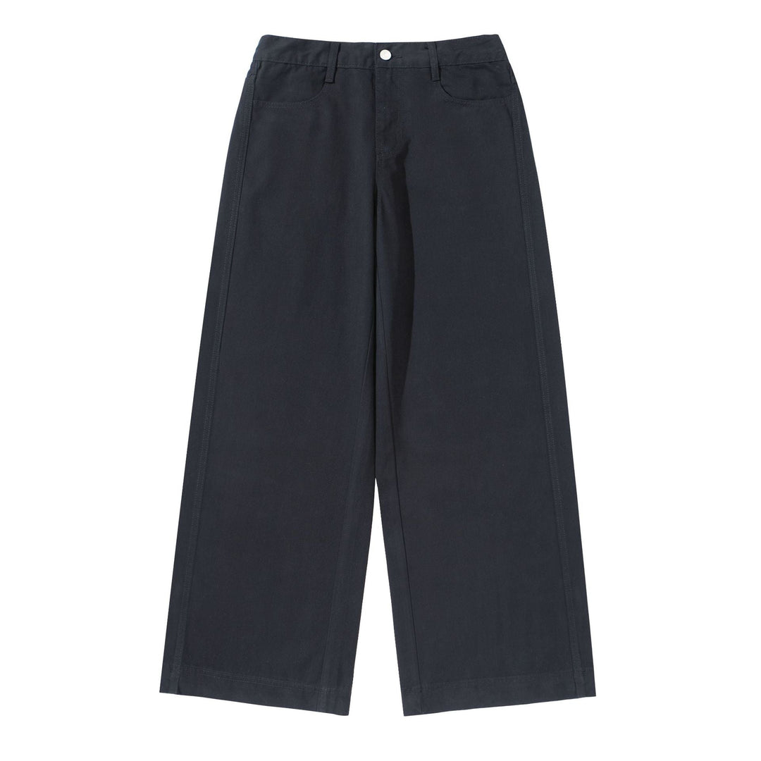 Damen High‑Waist Culotte‑Hose aus Baumwoll‑Twill mit durchgehender Mittelnaht Shop Nory