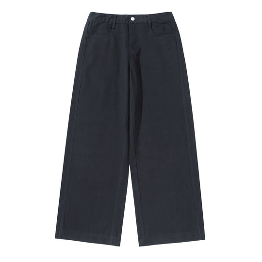 Damen High‑Waist Culotte‑Hose aus Baumwoll‑Twill mit durchgehender Mittelnaht Shop Nory