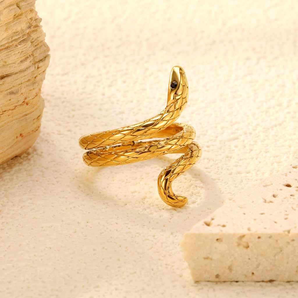 Damen Ring mit herzförmigem Design und eleganter Muschelinlay Shop Nory