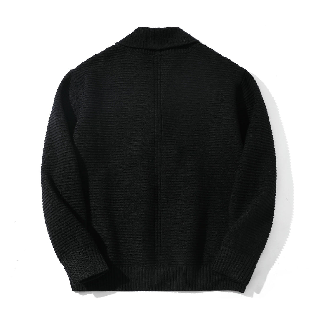 Damen Doppelreihige Strickcardigan mit Schalkragen und Strukturstrick Shop Nory