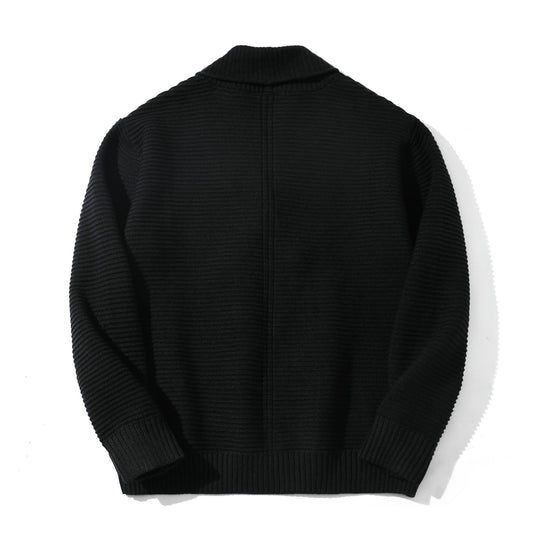 Damen Doppelreihige Strickcardigan mit Schalkragen und Strukturstrick Shop Nory