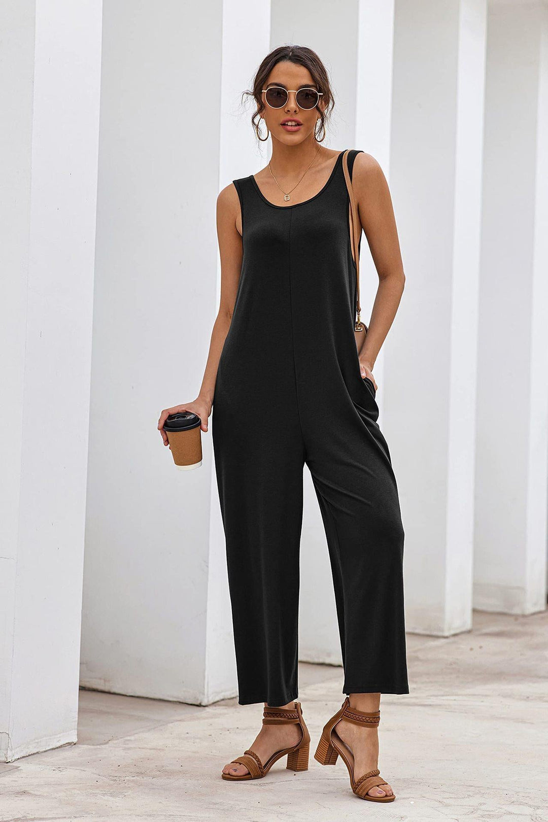 Damen Overall mit weit geschnittenem Bein