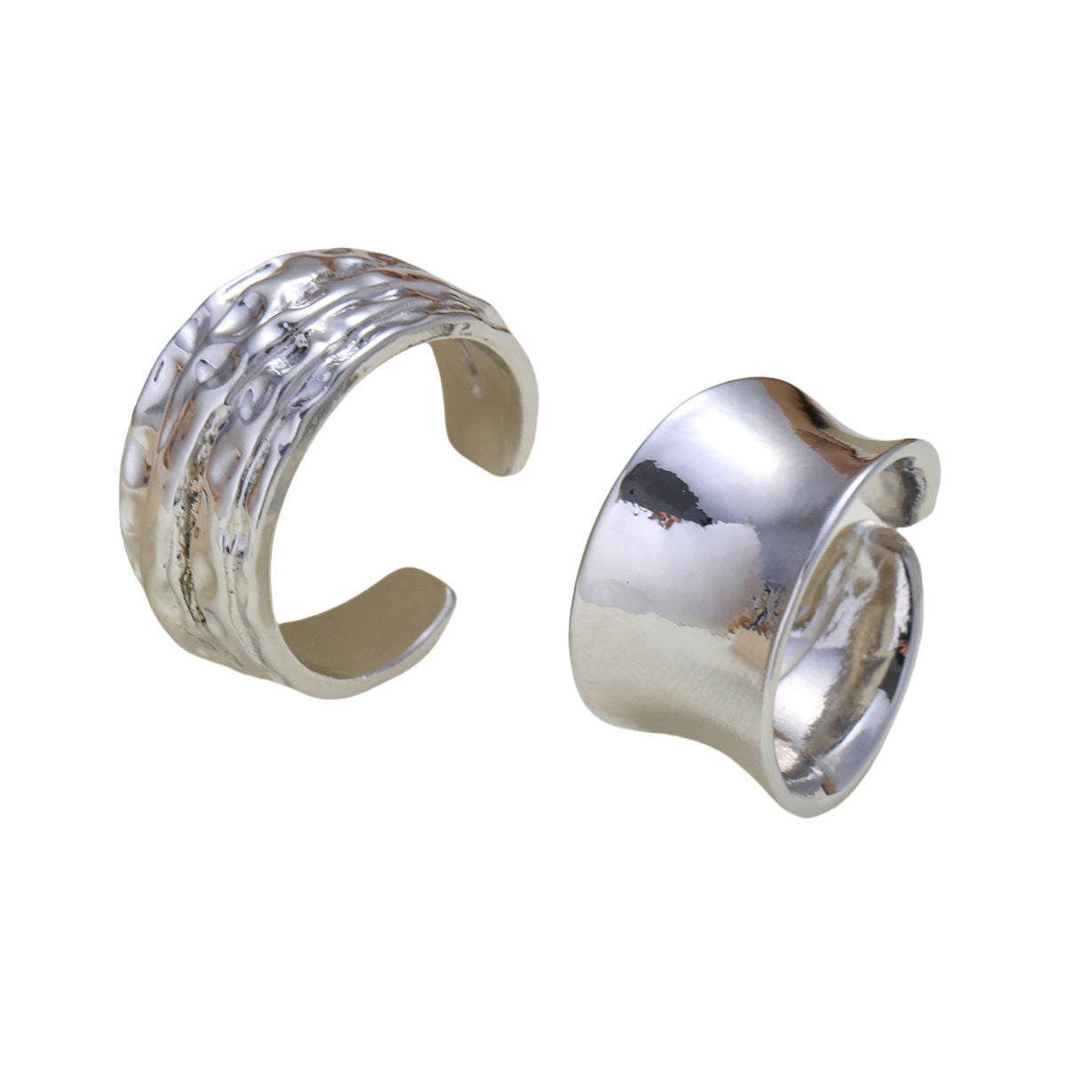 Damen Ring Set mit modernem Strukturdesign Shop Nory