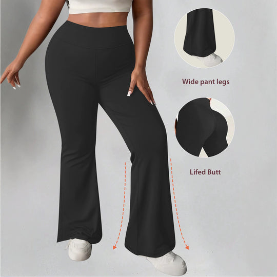 Damen Flare-Leggings mit hohem Bund, butterweichem Stretch und formender Hüftnaht Shopy Nory