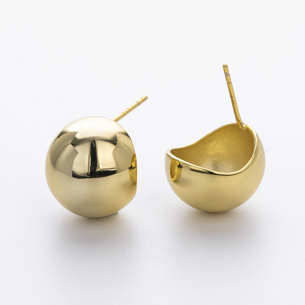 Damen Ohrstecker mit hochwertiger Goldbeschichtung und modernem Design Shop Nory