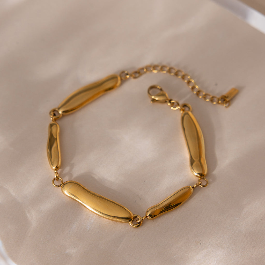 Damen Armreif mit ergonomischem Design aus hypoallergenem Edelstahl Shop Nory