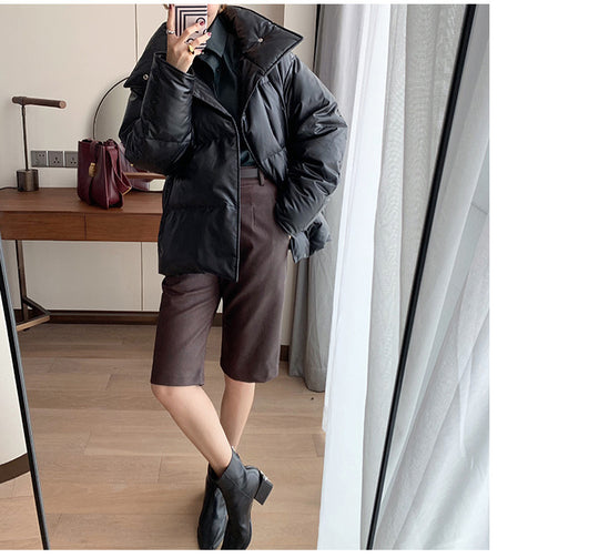 Damen Modische Steppjacke mit hohem Kragen Shop Nory 1789269028