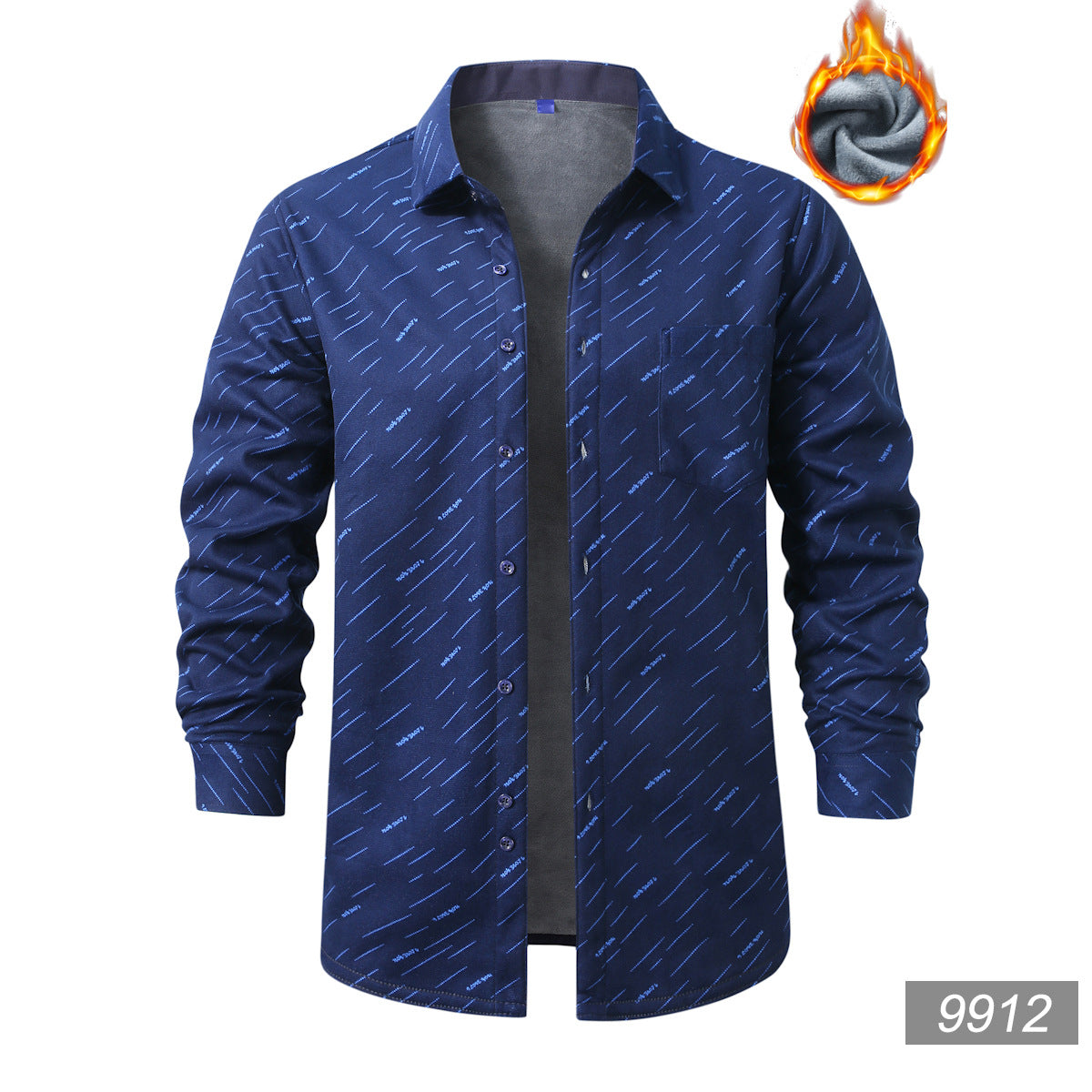 Herren kariertes Flanellhemd mit wärmender Fleece-Innenlage und aufgesetzter Brusttasche Shop Nory