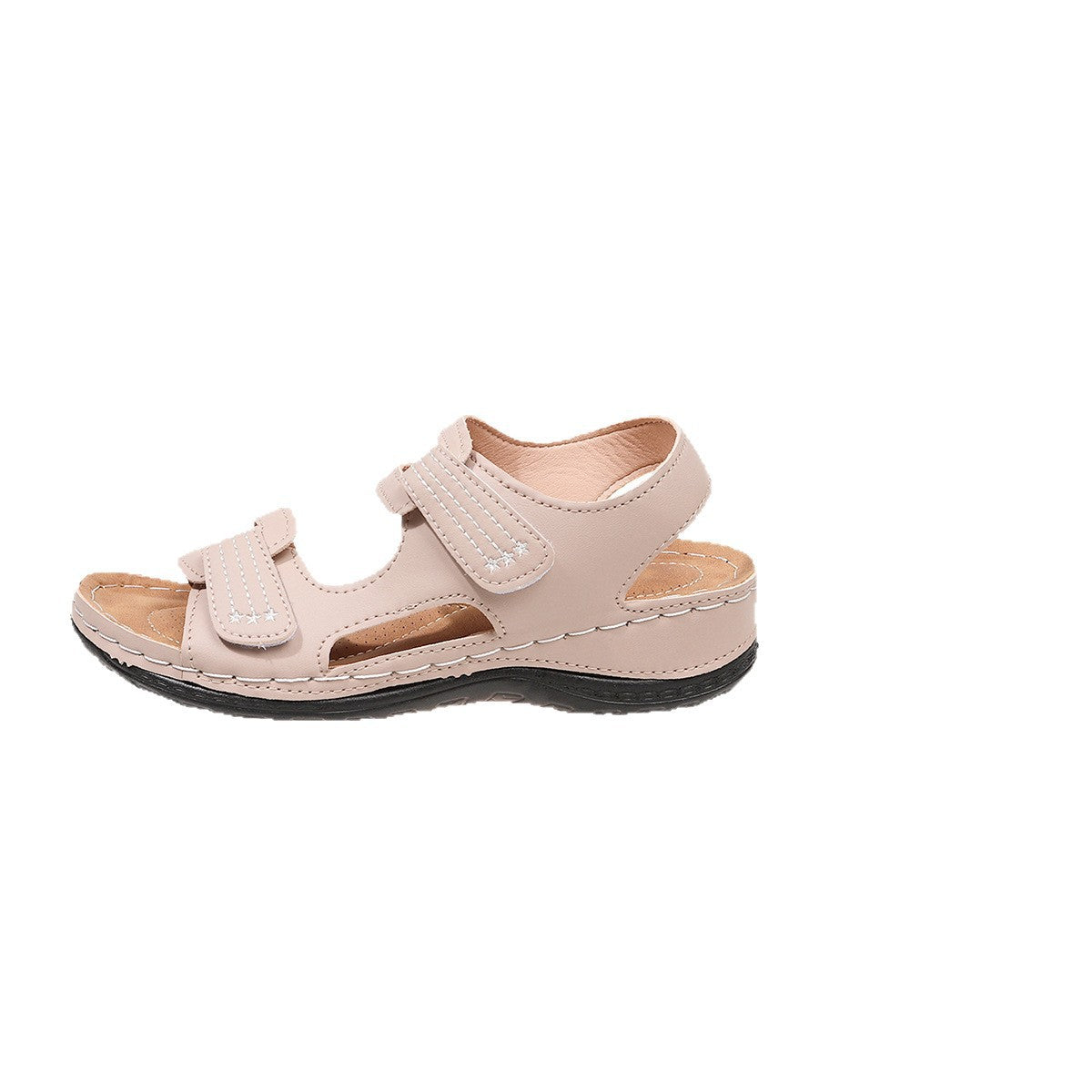 Damen Komfortable Klett-Sandalen mit anatomischer Fußbettgestaltung
