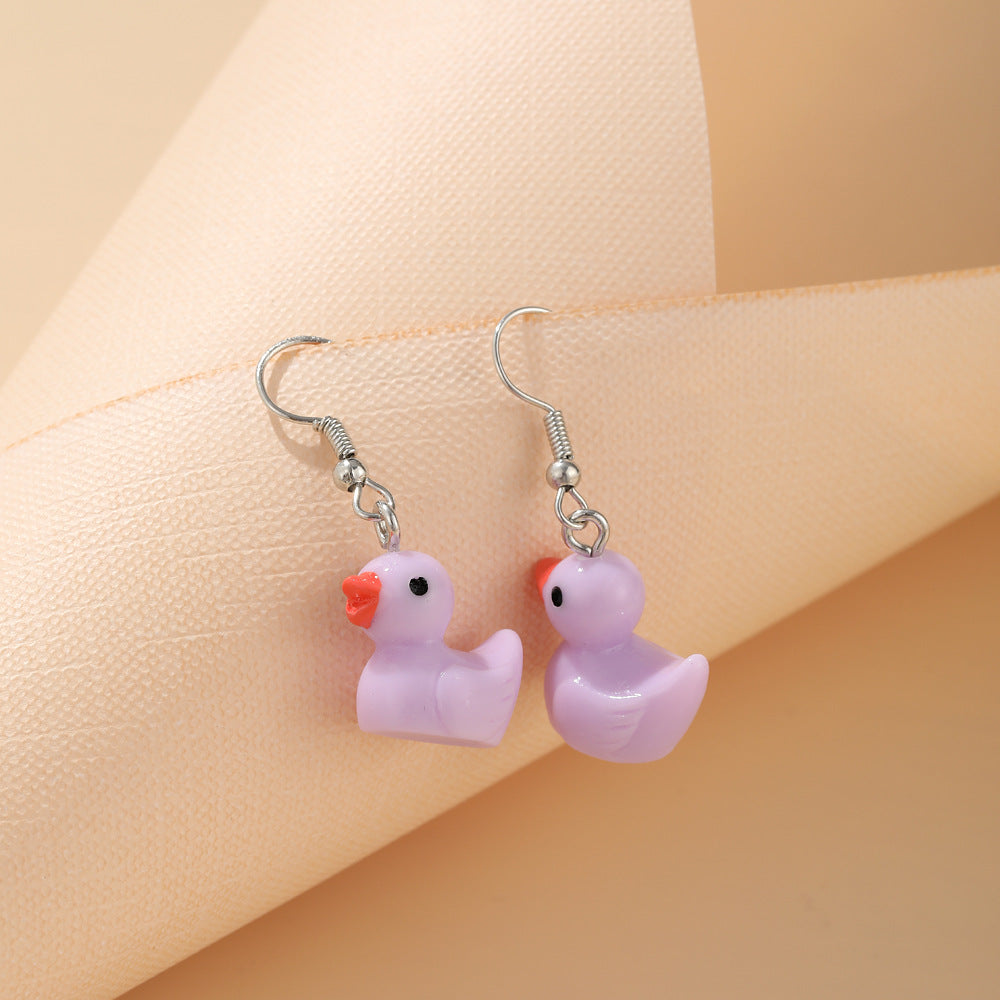 Damen Ohrringe mit kreativem Gummiente-Design Shop Nory
