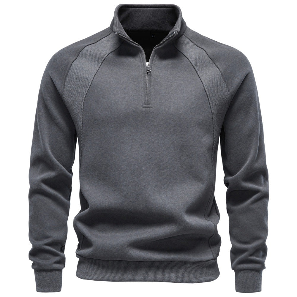 Herren Troyer-Fleecepullover mit Stehkragen und halbem Reißverschluss Shop Nory