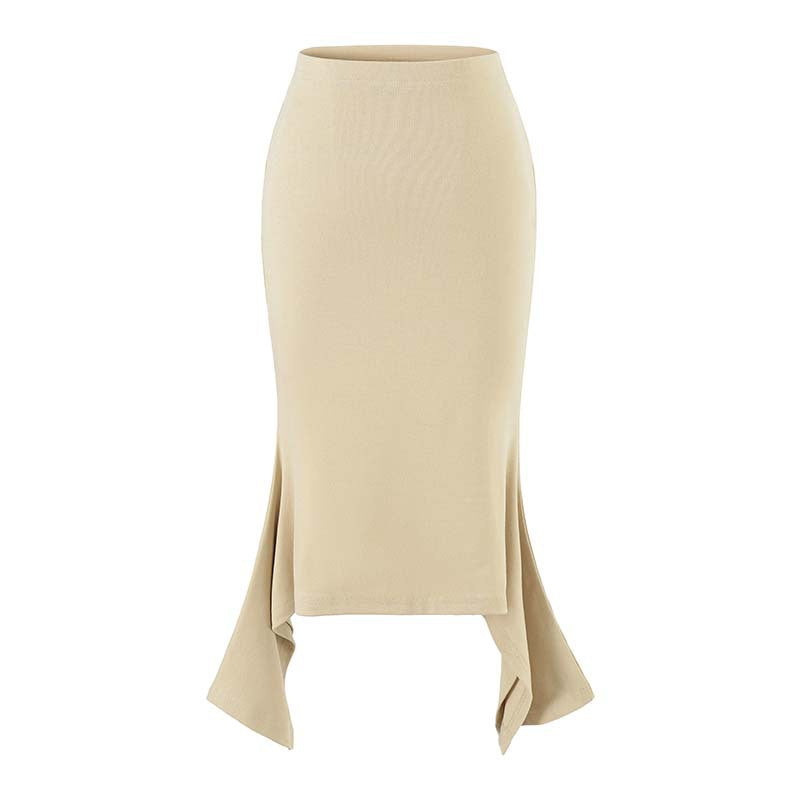 Damen Figurbetontes Midikleid mit asymmetrischem Zipfelsaum und Paneel-Design Shop Nory